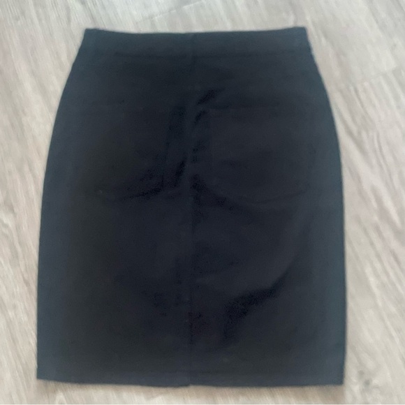 DYNAMITE BLACK STRETCH PENCIL FRONT ZIPPER SKIRT SIZE M - Picture 3 of 10